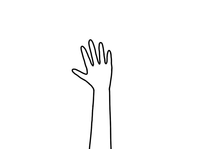 Bye 2017! Hi 2018! 2d animation animation gif hand illustration line drawing minimal simple wave