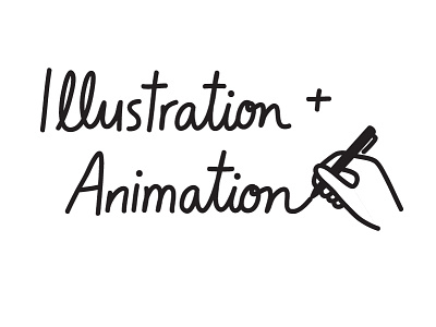 Illustration + Animation animation black and white hand hand lettering handwritten illustration line drawing pen and ink type