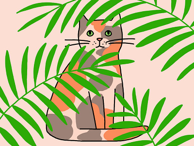 Cat in Plants