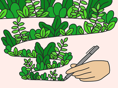 Day 27 30 days of plants drawing garden hand hand drawing illustration leaves pen photoshop plants