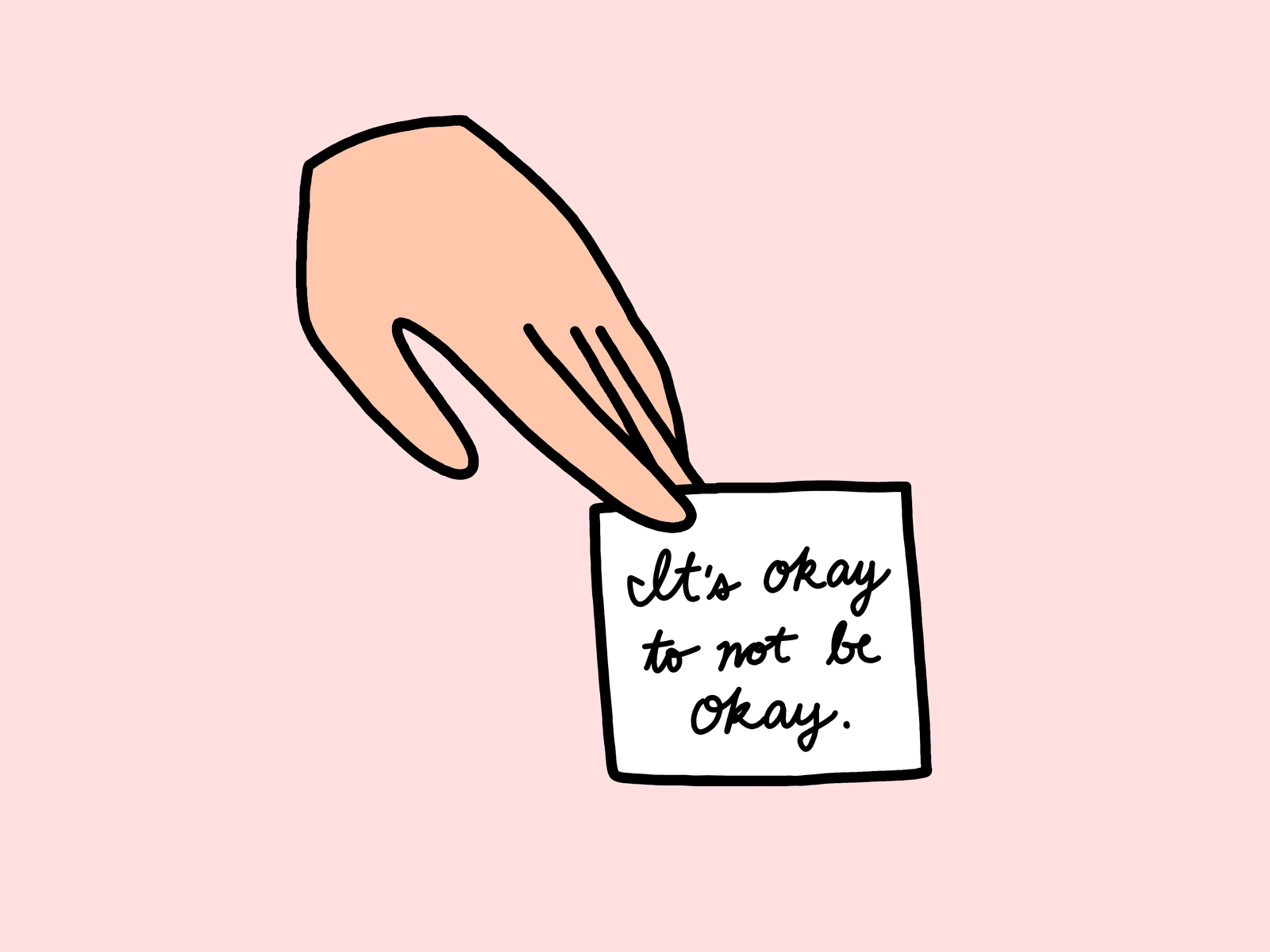 It's OK not to be okay print