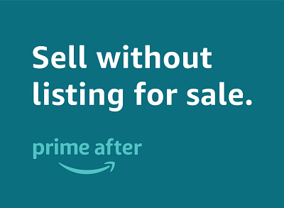 Sell without listing for sale. Instantly. ...with Prime After amazon app branding design icon logo ui ux