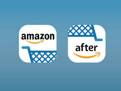 Shop on Amazon. Unload with Amazon After. amazon amazon fba seller amazon label amazon label design animation flat illustration logo typography ui vector website