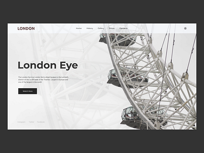 London Eye branding design icon illustration logo typography ui ux vector web webdesign website website design