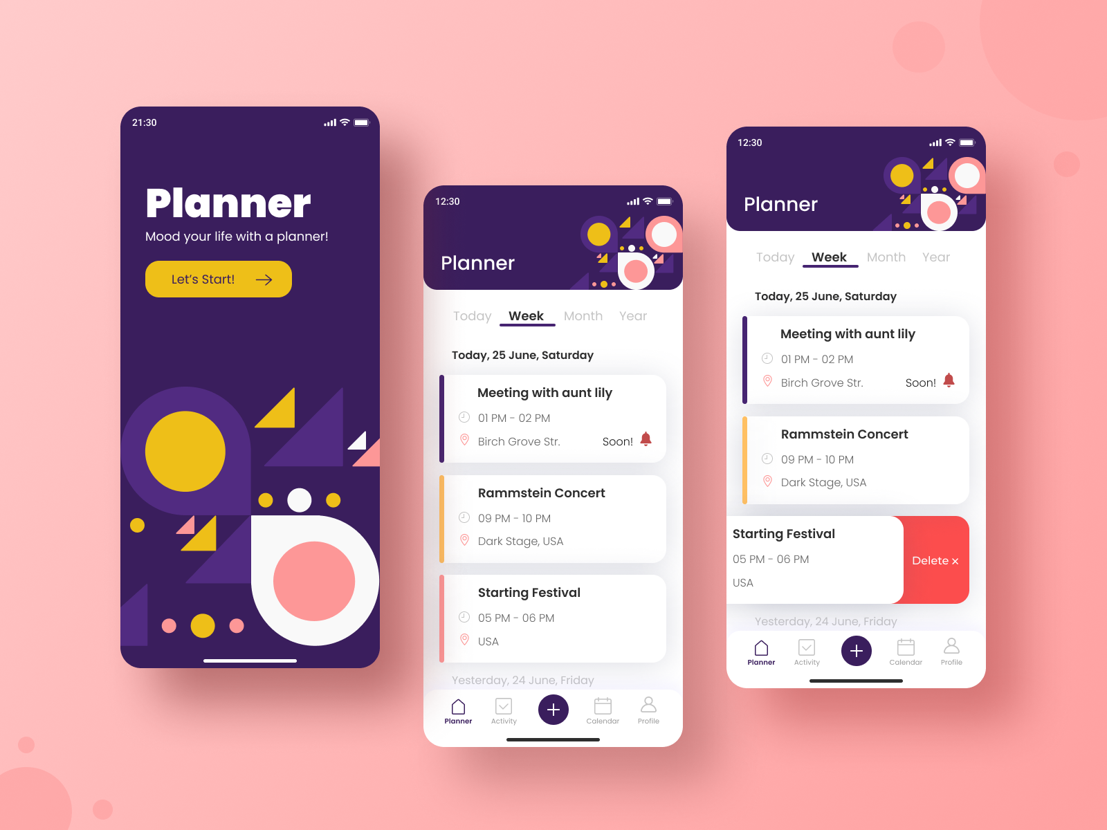 Planner App By Anastasia Shalik On Dribbble