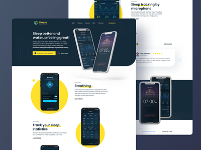 Sleepzy App Landing Page