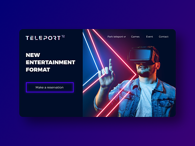 Teleport VR Landing Page