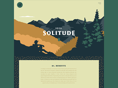 Seek Solitude illustration landscape mountains nature outdoor outdoors scenic