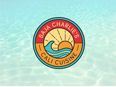 Bajalogo beach branding enclosure food lock up logo nautical ocean restaurant