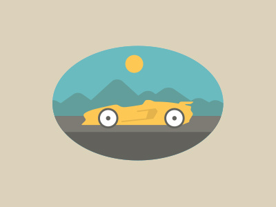 Dreamcar car color graphic icon illustration isotype