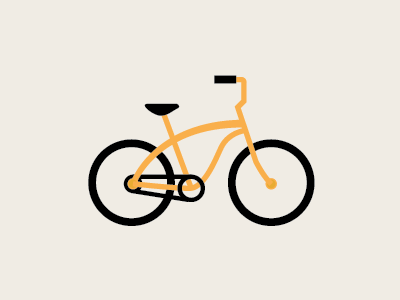 Cruiser bicycle bike clean colorado icon illustration outdoor simple system