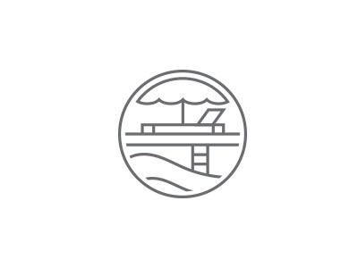 Outdoor Furniture logo collection outdoor line circular encompassed furniture patio outside sun