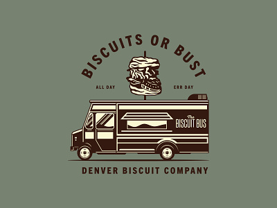 Atomic Provisions Tee 3 apparel buscuits food truck illustration truck van