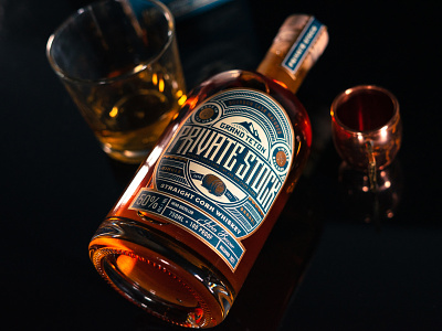 Grand Teton Distillery Private Stock bottle branding label packaging spirits whiskey