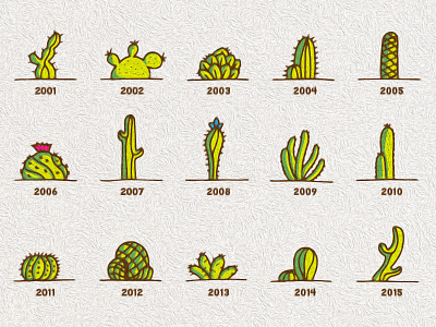 Cactus agency anniversary cacti cactus illustration plants