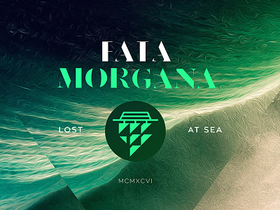 Fata Morgana branding icon logo mirage mystery nautical ocean sea ship