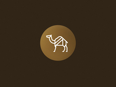 Camel animal camel clean icon identity line logo monoline restaurant simple