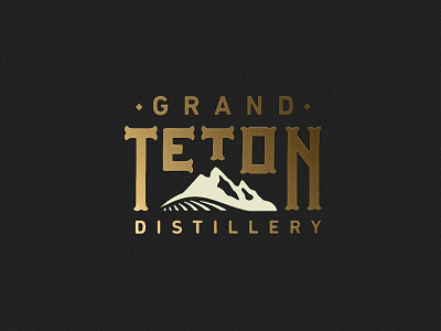 Grand Teton Distillery ID brand custom distillery identity mountain type vodka whiskey
