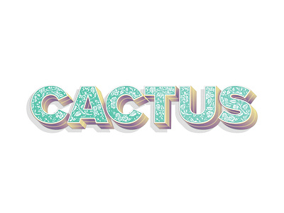 Cactus Type Experiment 3 cactus custom type typography