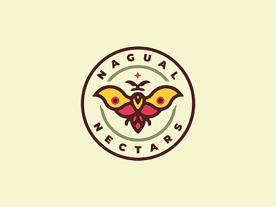 Nagual Nectars Moth icon identity logo magic mark moth nagual sorcery