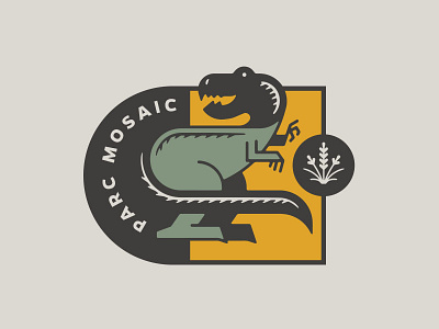 DINO dinosaur illustration logo