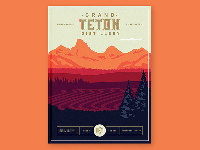 Grand Teton Distillery Poster