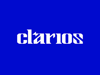 Clarios Typography custom logotype serif type typography wordmark
