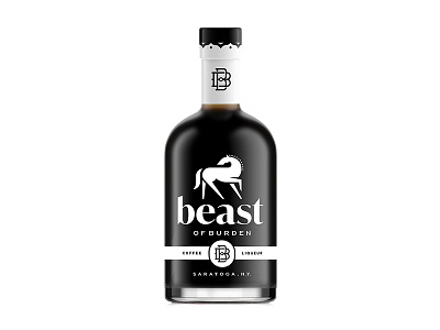 Beast of Burden Coffee Liqueur coffee horse label design packaging spirits