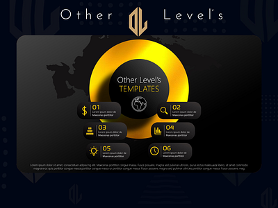 Gold And Black 6 Steps PowerPoint animation dashboad infographic powerpoint powerpoint design powerpoint presentation powerpoint template