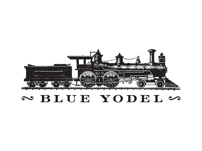 Blue Yodel Logo altcountry band brand design illustrator cc logodesign tshirt art typography vector