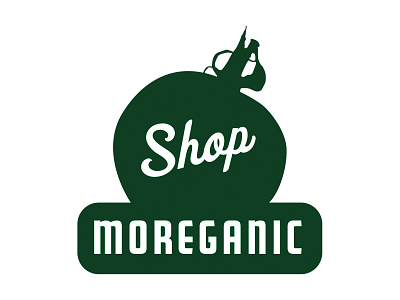 Shop Moreganic branding design illustration illustrator cc pop sticker tomatoe typography vector wholefoods