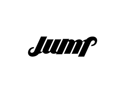 Jump advertising agency ambigram design jump palindrome