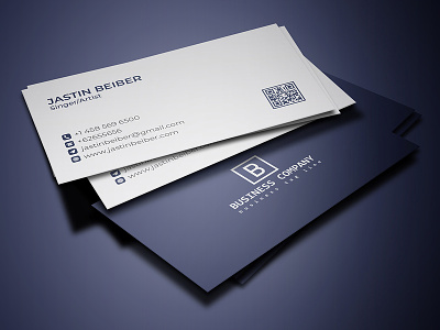 Professional business card black business card clean corporate creative professional simple stylish template