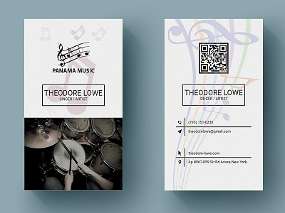 Music Business Card appdesign ui