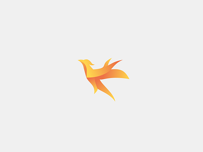 Phoenix design gradient illustrator logo