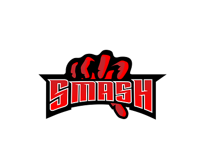 Smash Logo branding design gradient illustrator ilustration logo smash typography