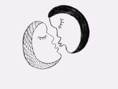 Preconceived: Lots and Lots of Kissing animated gif animation gif animation illustration procreate procreate animation