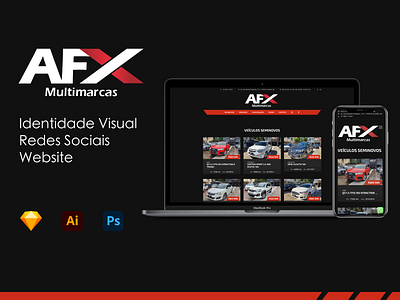AFX Multimarcas branding car car dealer design logo ui ux