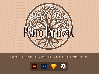 Puro Brazil branding design identidade visual logo ui ux vector web website