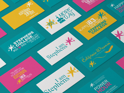 Stephens College Social Campaign Graphics branding design graphics illustration