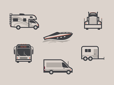 Transportation Icon Set