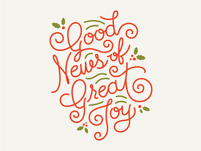 Good News of Great Joy advent christmas church good joy news typography