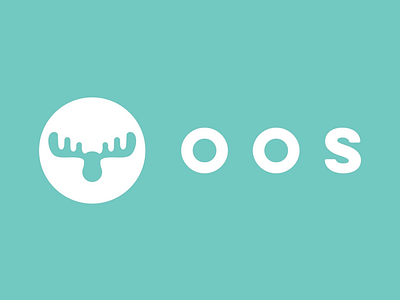 Oos Logo animal antlers developer development logo moose moose logo oos software web design website