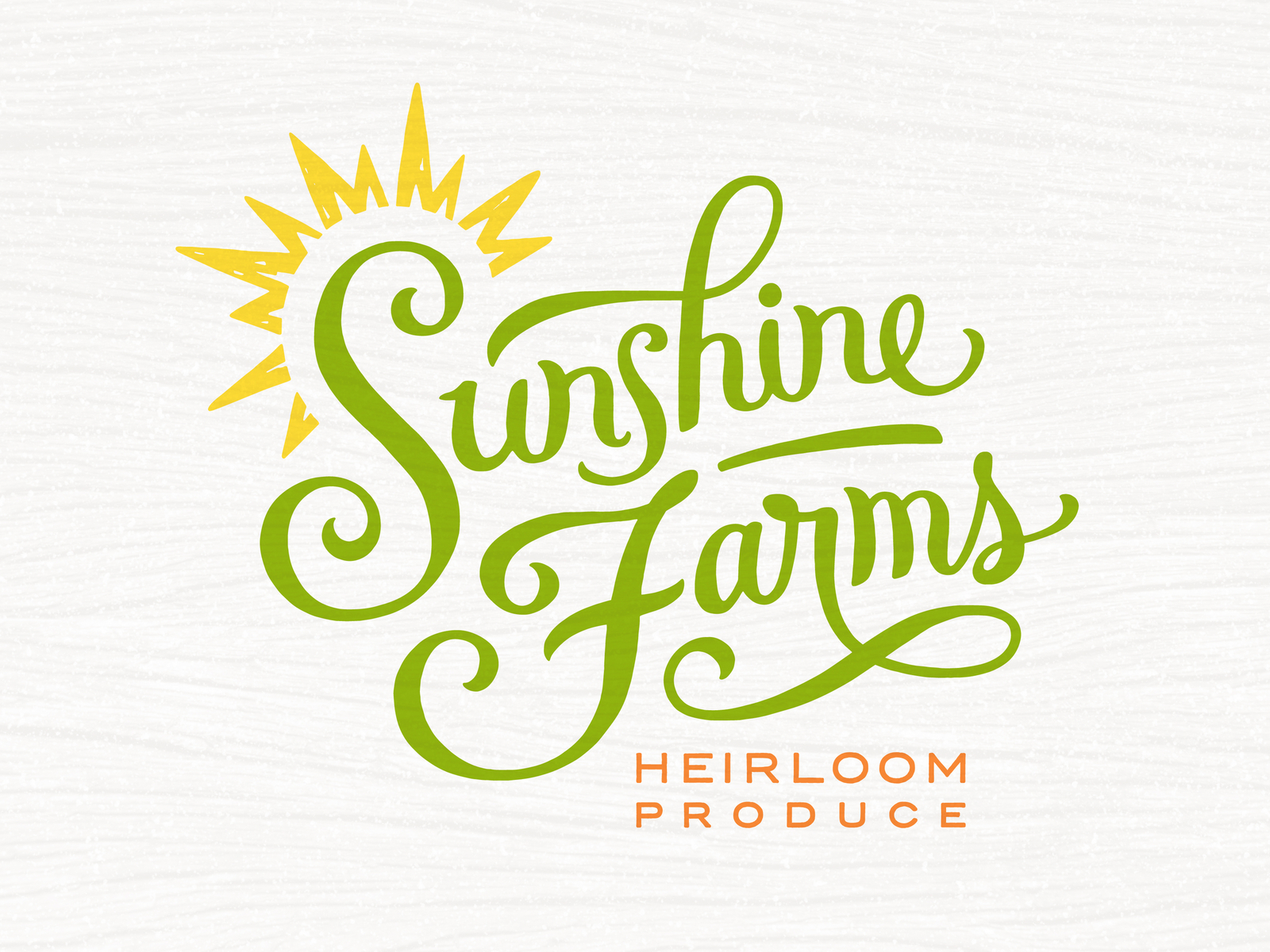 Sunshine Farms Logo by Jonathan Hooper on Dribbble