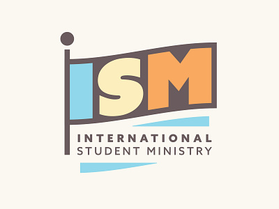ISM Logo airport bible church design flag international logo logotype ministry sermon student travel world