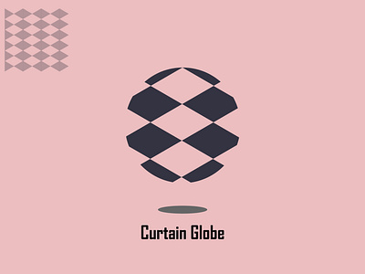 CURTAIN GLOBE branding design flat icon illustrator logo logodesign minimal simple logo vector vector art vector illustration