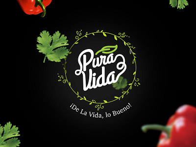 Pura Vida brand design food vegetable