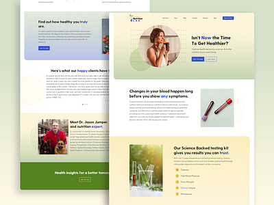 Science Nutrition Lab Web Design
