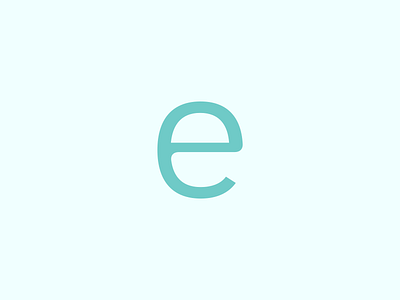 Lowercase e Glyph 2d adobe art artwork design font graphic design lettering modern type design typeface typography vector