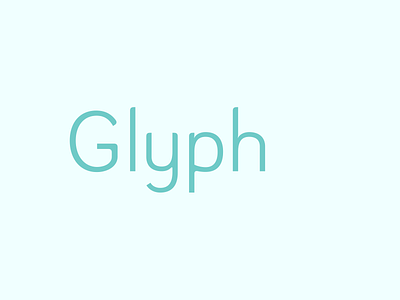 Glyph 2d adobe art artwork design font graphic design lettering modern type design typeface typography vector